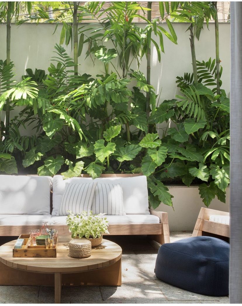 tiểu cảnh sân vườn nhỏ ngoài sân