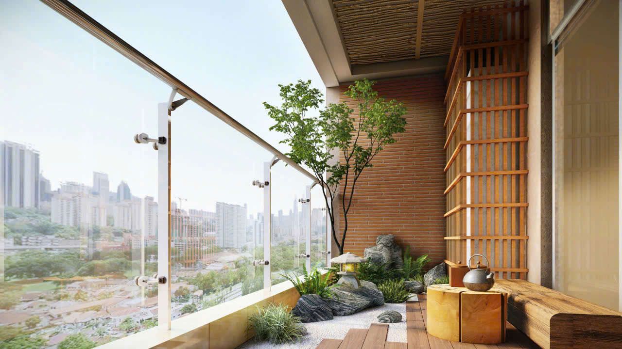 Mẫu trang trí ban công đẹp