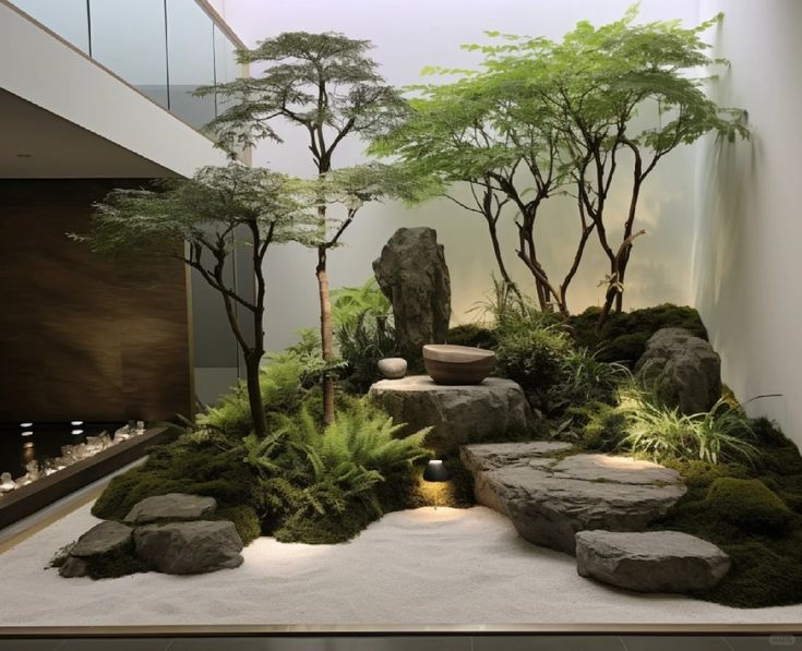Mẫu tiểu cảnh sân vườn phong cách Nhật Bản