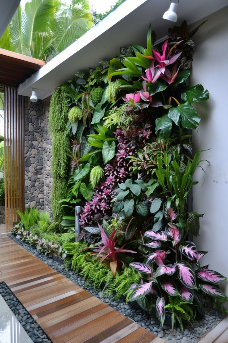 thi công mảng tường cây xanh