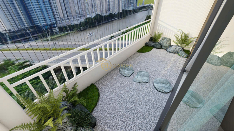  Tổng thể ban công thiền hướng ra thành phố