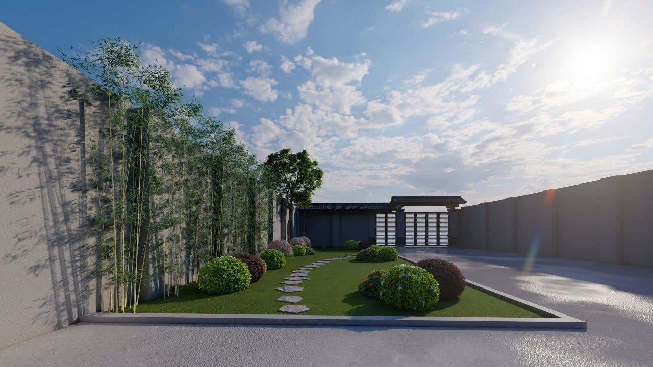 mẫu tiểu cảnh sân vườn phong cách Nhật