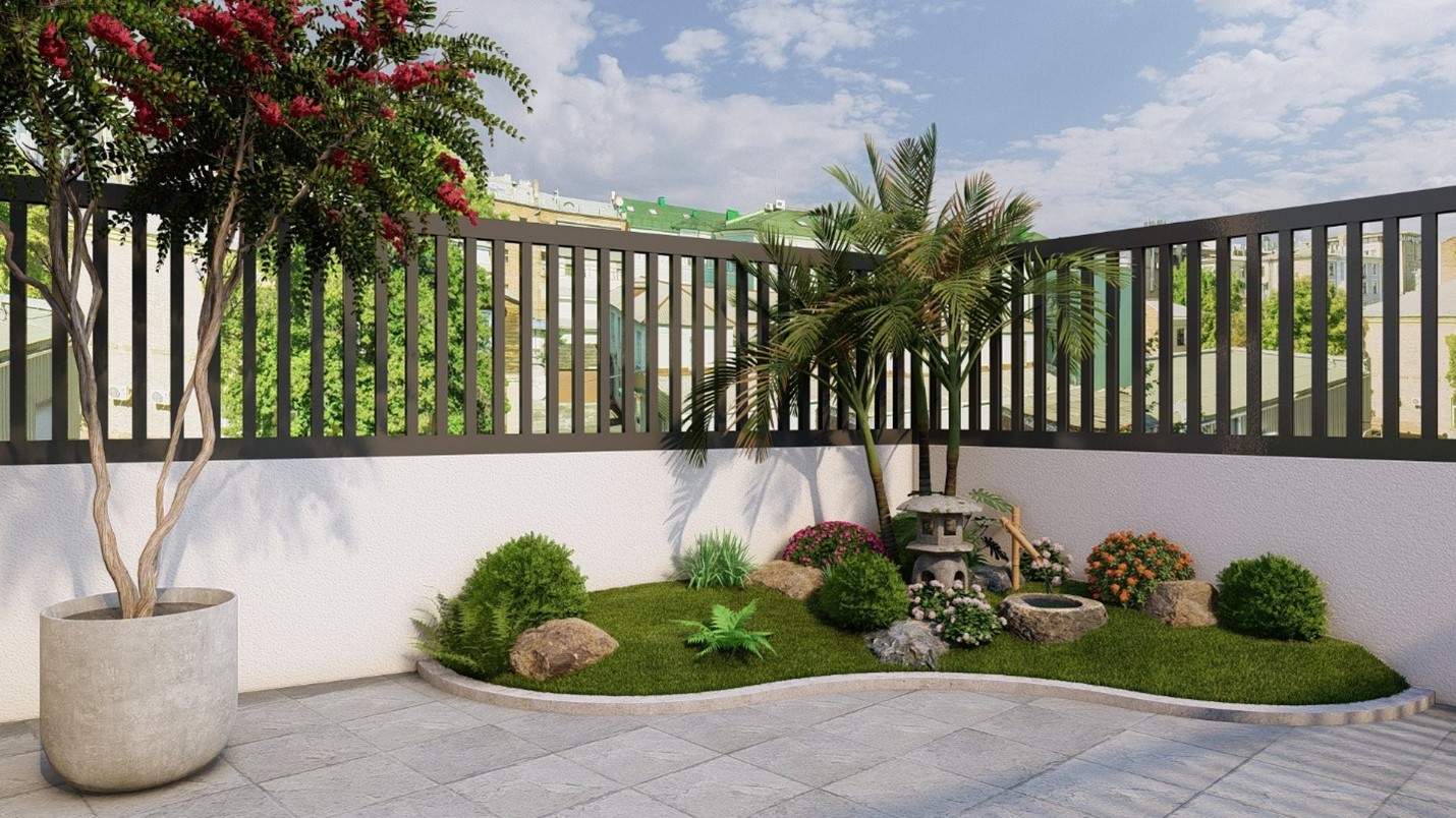 Tiểu cảnh sân vườn đẹp